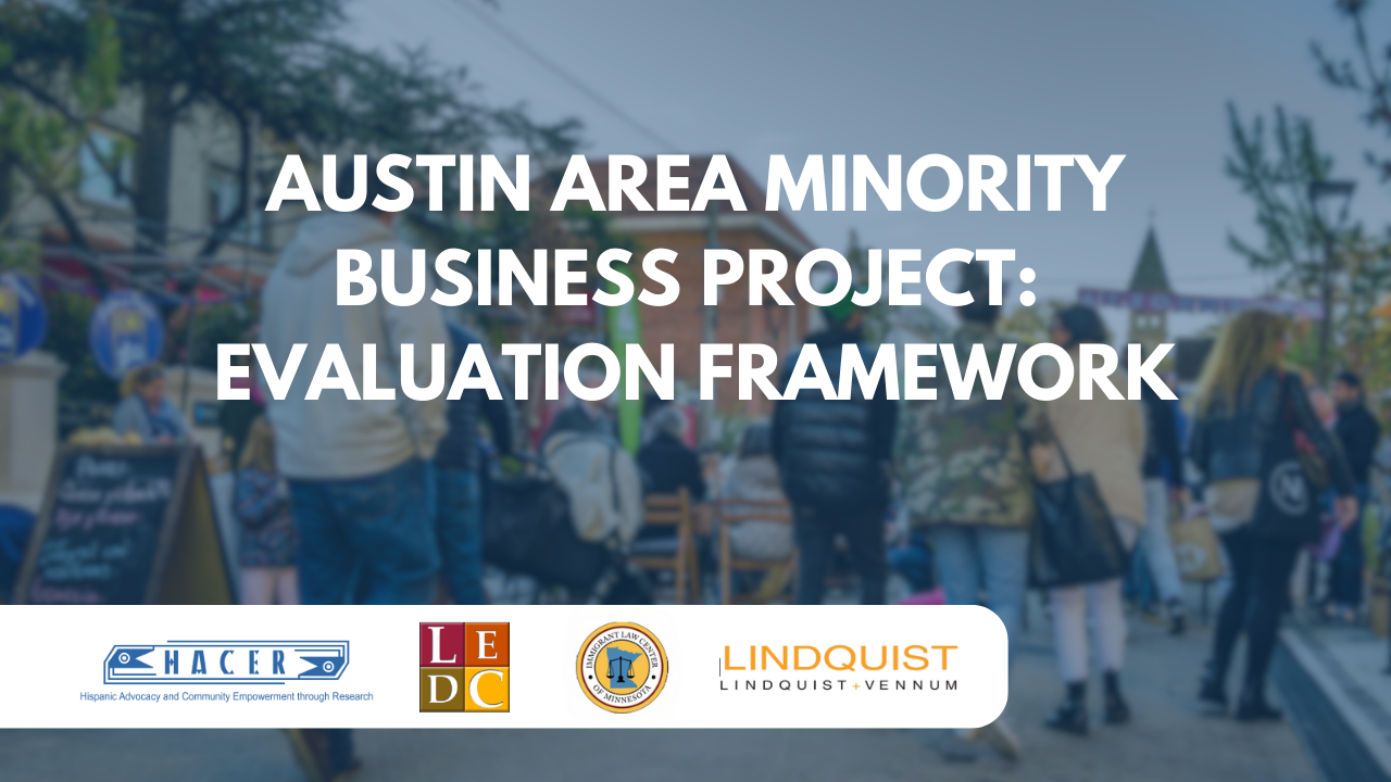 Austin Area Minority Business Project: Evaluation Framework